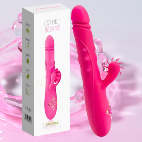 Dương vật giả lưỡi cao cấp Esther bi xoay Rung - Thụt 1