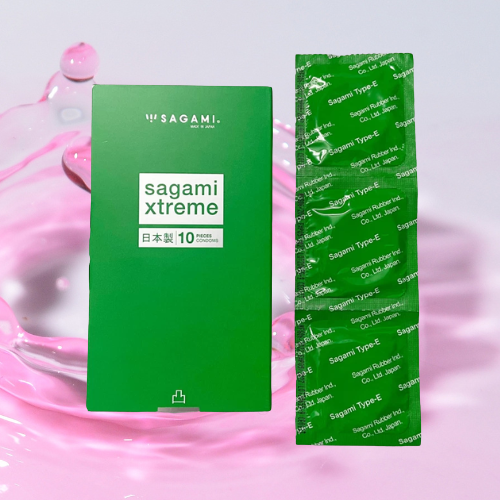 Bao cao su có gai Nhật Bản Sagami Xtreme Green Siêu Mỏng 10 bao 1
