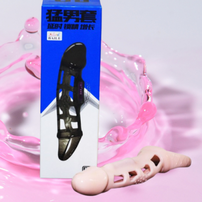 Bao cao su donzen lưới MEN Extension có quai đeo thân rung