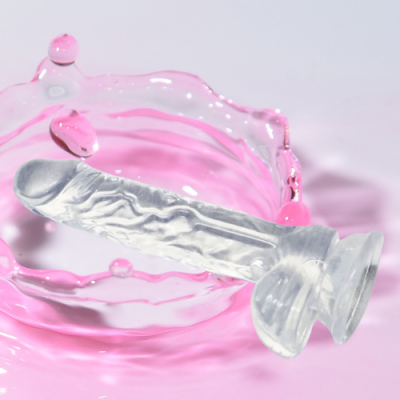 Dương vật giả gắn tường trong suốt