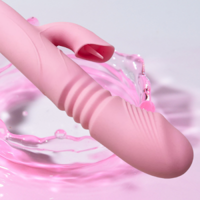 Dương vật giả Juai tự động rung thụt có nhiệt có lưỡi liếm 7 chế độ