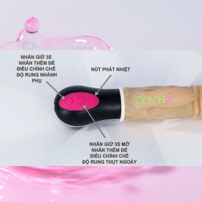 Dương vật giả tự động XINV 917 rung thụt phát nhiệt
