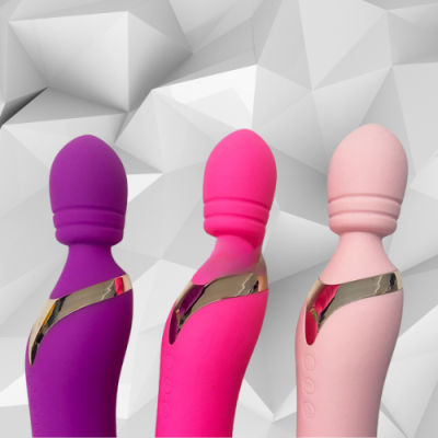 Máy mát xa điểm G phát nhiệt 2 đầu thụt, ngoáy pin sạc