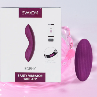 Máy mát xa Lưỡi rung Svakom Edeny siêu mềm điều khiển qua app, có quần lót